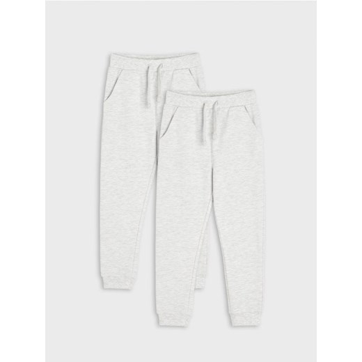 Sinsay - Spodnie dresowe jogger 2 pack - szary ze sklepu Sinsay w kategorii Spodnie chłopięce - zdjęcie 170053802