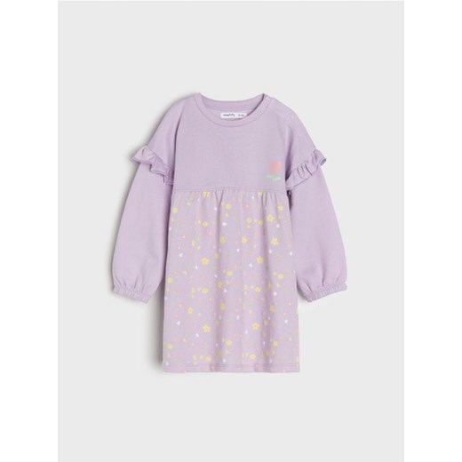 Sinsay - Sukienka dresowa - fioletowy ze sklepu Sinsay w kategorii Sukienki niemowlęce - zdjęcie 170053840