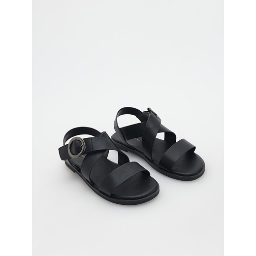 Reserved - Sandały z imitacji skóry - czarny ze sklepu Reserved w kategorii Sandały dziecięce - zdjęcie 170055811