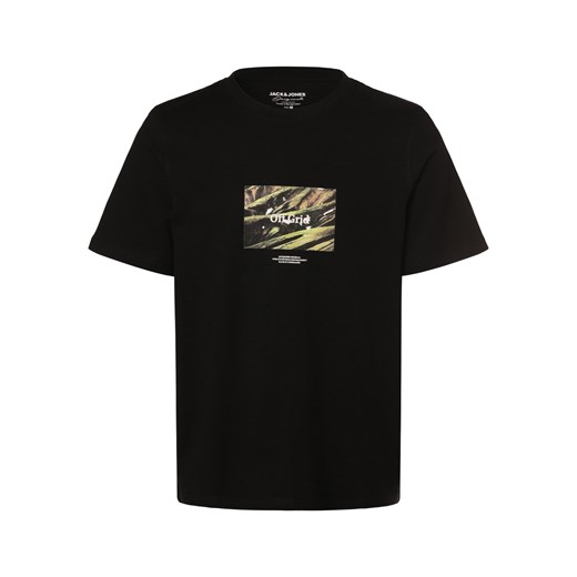 Jack & Jones Koszulka męska - JORLafayette Mężczyźni Bawełna czarny nadruk ze sklepu vangraaf w kategorii T-shirty męskie - zdjęcie 170055983
