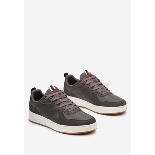 Buty sportowe męskie Born2be czarne wiązane 