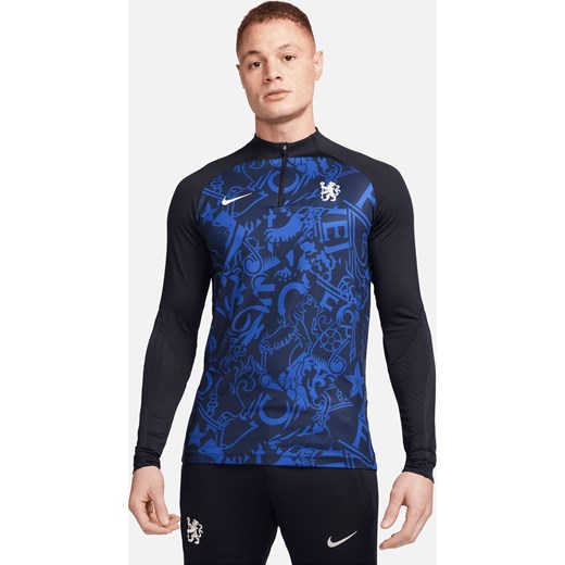 Męska treningowa koszulka piłkarska Nike Dri-FIT Chelsea F.C. Strike - Niebieski ze sklepu Nike poland w kategorii T-shirty męskie - zdjęcie 170057570
