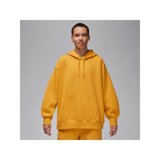 Damska bluza z kapturem Jordan Flight Fleece - Żółty ze sklepu Nike poland w kategorii Bluzy damskie - zdjęcie 170057594
