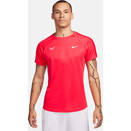 Męska koszulka z krótkim rękawem do tenisa Nike Dri-FIT Rafa Challenger - Czerwony ze sklepu Nike poland w kategorii T-shirty męskie - zdjęcie 170057624