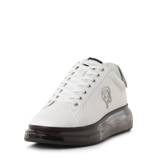 KARL LAGERFELD Męskie skórzane buty sportowe Mężczyźni skóra biały jednolity Karl Lagerfeld 42 vangraaf