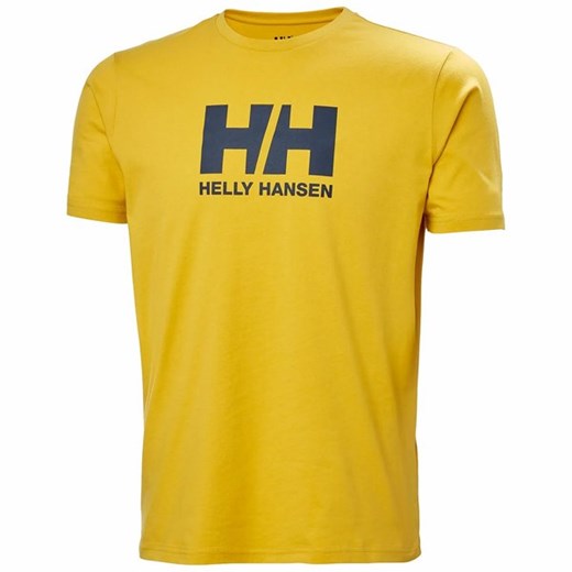 T-shirt męski Helly Hansen z napisami z krótkim rękawem 