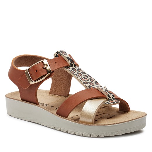 Sandały Geox J Sandal Costarei Gi J45EAG 05404 C5B2U S Biscuit/Platinum Geox 29 eobuwie.pl