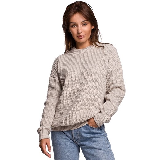 Be Wear Sweter w kolorze beżowym ze sklepu Limango Polska w kategorii Swetry damskie - zdjęcie 170061173