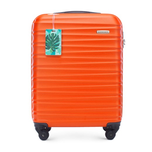 Mała walizka z zawieszką pomarańczowa ze sklepu WITTCHEN w kategorii Walizki - zdjęcie 170064013