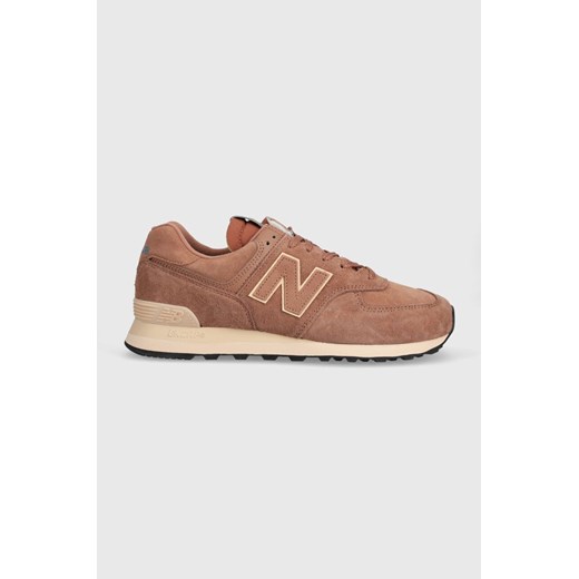 New Balance sneakersy zamszowe 574 kolor brązowy U574LWG ze sklepu ANSWEAR.com w kategorii Buty sportowe damskie - zdjęcie 170064583