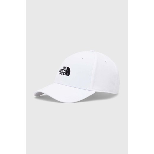 The North Face czapka z daszkiem Recycled 66 Classic Hat kolor biały z aplikacją NF0A4VSVFN41 ze sklepu PRM w kategorii Czapki z daszkiem damskie - zdjęcie 170064854