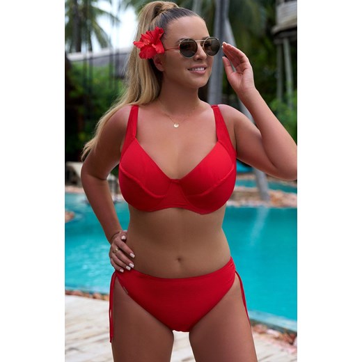 Novella czerwony dół od stroju kąpielowego Lido 2408, Kolor czerwony, Rozmiar 36, Novella ze sklepu Intymna w kategorii Stroje kąpielowe - zdjęcie 170066882