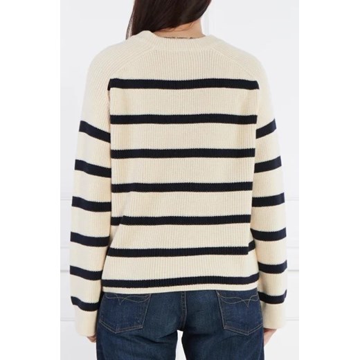 Sweter damski Tommy Hilfiger z bawełny z okrągłym dekoltem