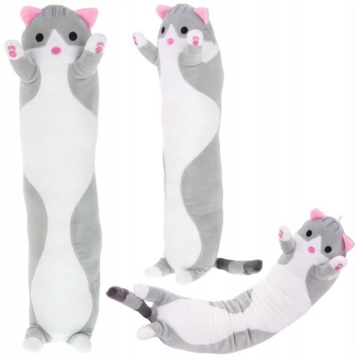 Kot wałek szary 50cm ze sklepu JK-Collection w kategorii Zabawki - zdjęcie 170070560