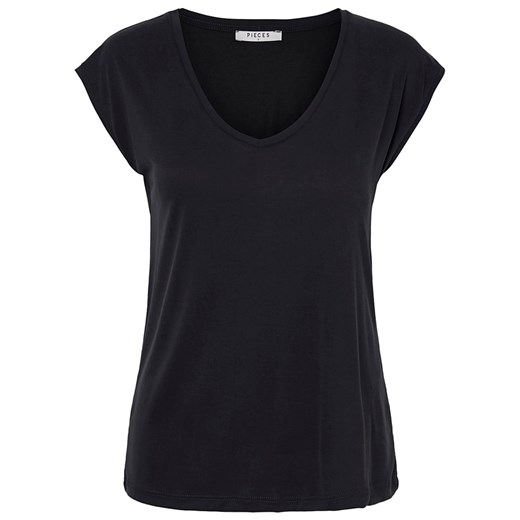 Pieces Koszulka &quot;Kamala&quot; w kolorze czarnym ze sklepu Limango Polska w kategorii Bluzki damskie - zdjęcie 170070983