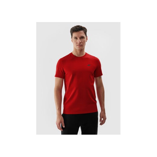 4F T-Shirt 4FWSS24TTSHM1154 Bordowy Regular Fit ze sklepu MODIVO w kategorii T-shirty męskie - zdjęcie 170072232