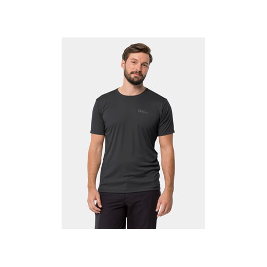 Jack Wolfskin Koszulka techniczna Tech 1807072 Czarny Regular Fit ze sklepu MODIVO w kategorii T-shirty męskie - zdjęcie 170072533