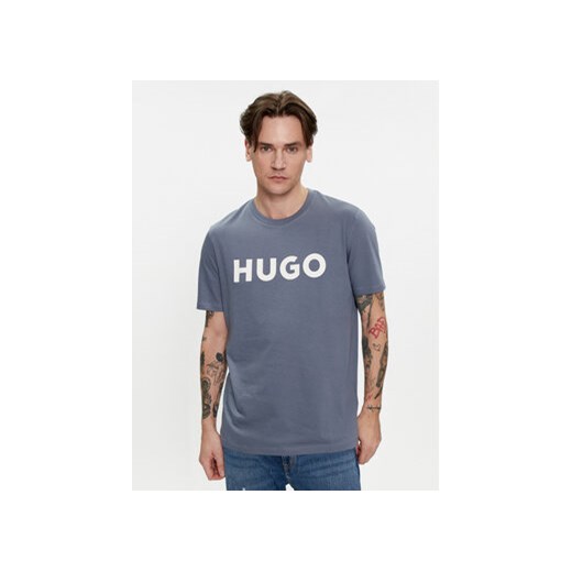 Hugo T-Shirt Dulivio 50467556 Niebieski Regular Fit ze sklepu MODIVO w kategorii T-shirty męskie - zdjęcie 170072544