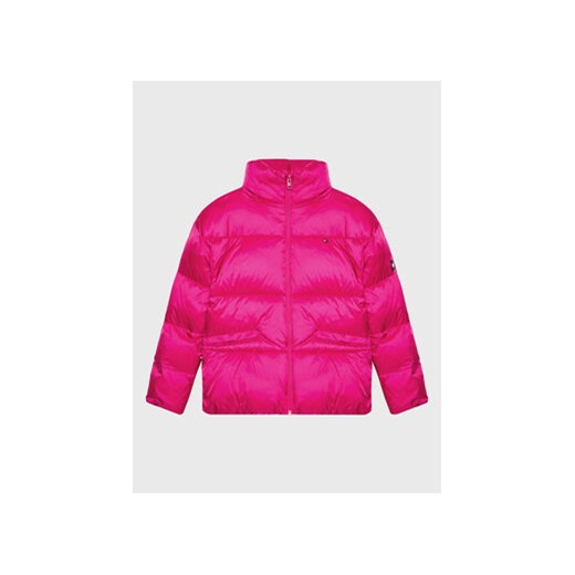 Tommy Hilfiger Kurtka puchowa Shiny KG0KG06920 Różowy Boxy Fit Tommy Hilfiger 12Y okazyjna cena MODIVO