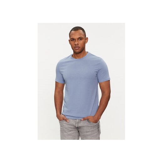 Guess T-Shirt Aidy M2YI72 I3Z14 Niebieski Slim Fit ze sklepu MODIVO w kategorii T-shirty męskie - zdjęcie 170073560
