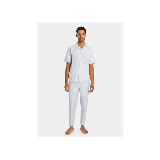 Hanro Piżama 75766 Biały Regular Fit ze sklepu MODIVO w kategorii Piżamy męskie - zdjęcie 170073670