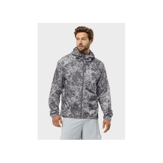 Jack Wolfskin Wiatrówka Prelight 1307861 Szary Regular Fit ze sklepu MODIVO w kategorii Kurtki męskie - zdjęcie 170073743