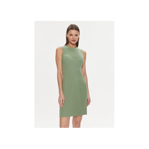 Guess Sukienka codzienna Allie W4RK20 Z2YN2 Zielony Bodycon Fit ze sklepu MODIVO w kategorii Sukienki - zdjęcie 170073774