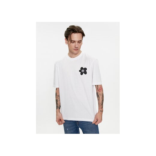 Hugo T-Shirt Noretto 50513214 Biały Regular Fit ze sklepu MODIVO w kategorii T-shirty męskie - zdjęcie 170073803