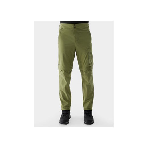 4F Spodnie outdoor 4FWSS24TFTRM485 Zielony Regular Fit ze sklepu MODIVO w kategorii Spodnie męskie - zdjęcie 170073852