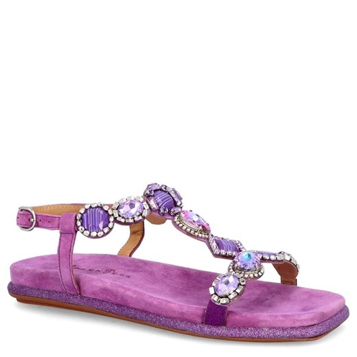 Eleganckie hiszpańskie sandały - ALMA EN PENA V23390 FIOLETOWE ze sklepu Tymoteo.pl - sklep obuwniczy w kategorii Sandały damskie - zdjęcie 170081052