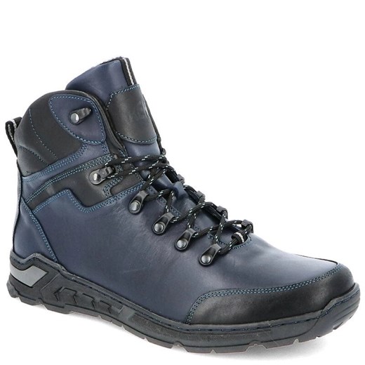 Męskie buty zimowe - KENT 514 GRANATOWE ze sklepu Tymoteo.pl - sklep obuwniczy w kategorii Buty zimowe męskie - zdjęcie 170086853