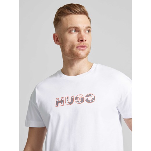 T-shirt z nadrukiem z logo model ‘Camo’ XL Peek&Cloppenburg 