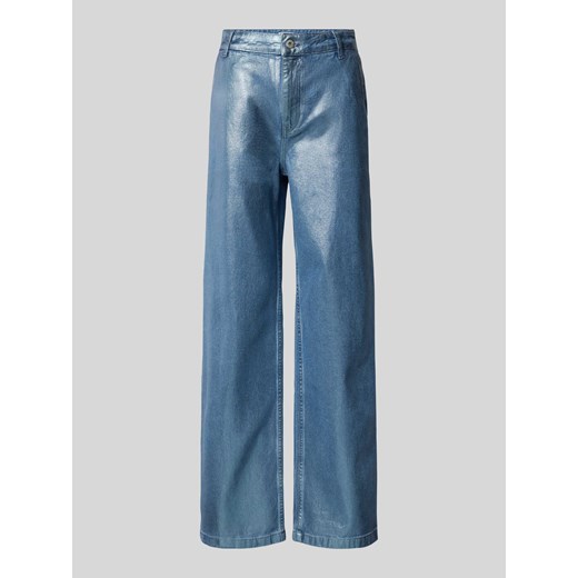 Jeansy o rozkloszowanym kroju z efektem znoszenia ze sklepu Peek&Cloppenburg  w kategorii Jeansy damskie - zdjęcie 170094930