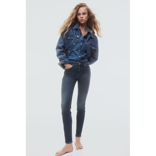 H & M - Skinny Regular Ankle Jeans - Niebieski H & M 36 H&M