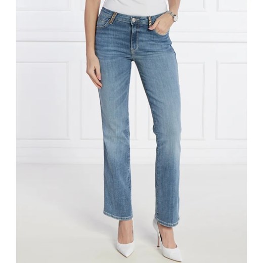 Granatowe jeansy damskie Guess w miejskim stylu 