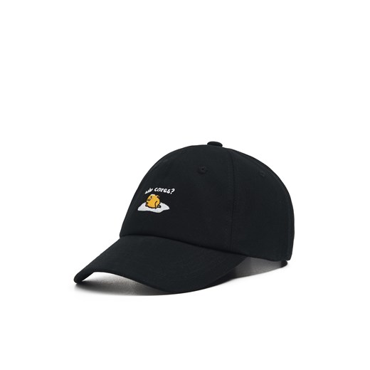 Cropp - Czarna czapka z daszkiem Gudetama - czarny ze sklepu Cropp w kategorii Czapki z daszkiem damskie - zdjęcie 170110504