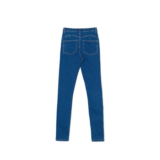 Jeansy damskie Cropp granatowe