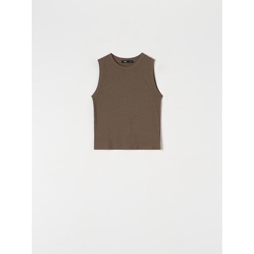 Bluzka damska Sinsay z okrągłym dekoltem 