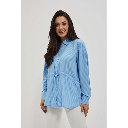 Błękitna koszula damska w paski ze sklepu 5.10.15 w kategorii Koszule damskie - zdjęcie 170111653