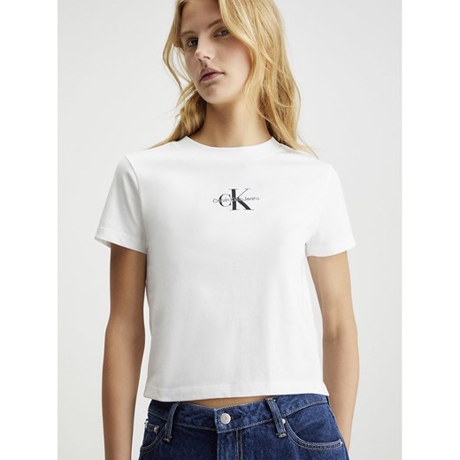 Calvin Klein Koszulka w kolorze białym Calvin Klein XS okazyjna cena Limango Polska