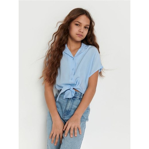 Sinsay - Koszulka - błękitny ze sklepu Sinsay w kategorii Koszule dziewczęce - zdjęcie 170112682