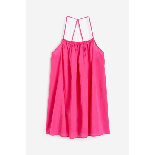 H & M - Bawełniana sukienka plażowa - Różowy ze sklepu H&M w kategorii Sukienki - zdjęcie 170117454