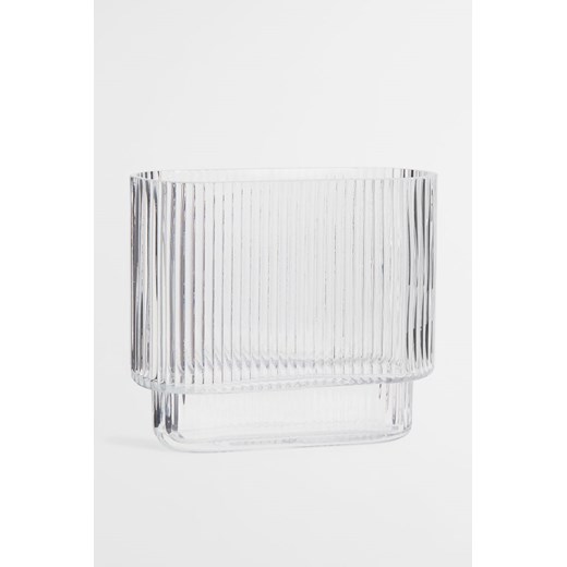 H & M - Owalny wazon szklany - Biały ze sklepu H&M w kategorii Wazony - zdjęcie 170117470