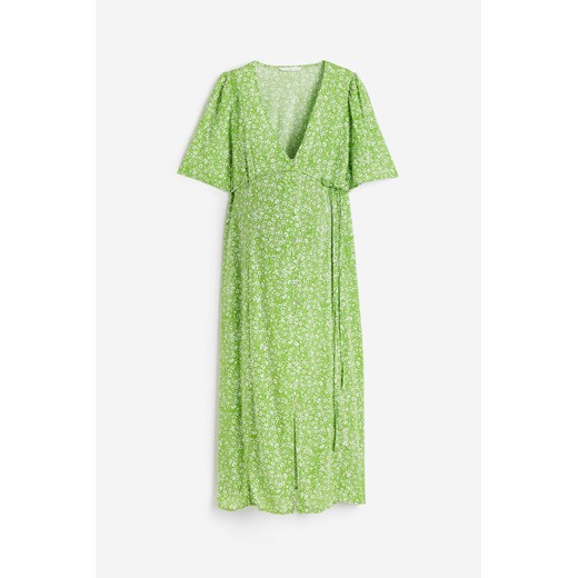 H & M - MAMA Sukienka z dekoltem w serek - Zielony ze sklepu H&M w kategorii Sukienki ciążowe - zdjęcie 170117493