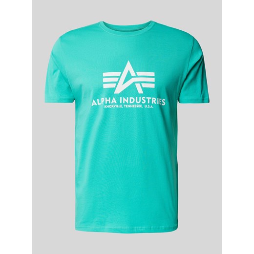 T-shirt z nadrukiem z logo Alpha Industries S Peek&Cloppenburg 