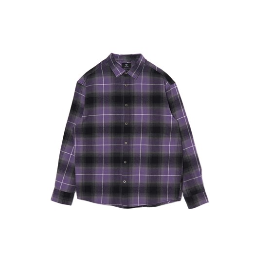 Cropp - Czarno-fioletowa koszula w kratę - fioletowy ze sklepu Cropp w kategorii Koszule męskie - zdjęcie 170124884