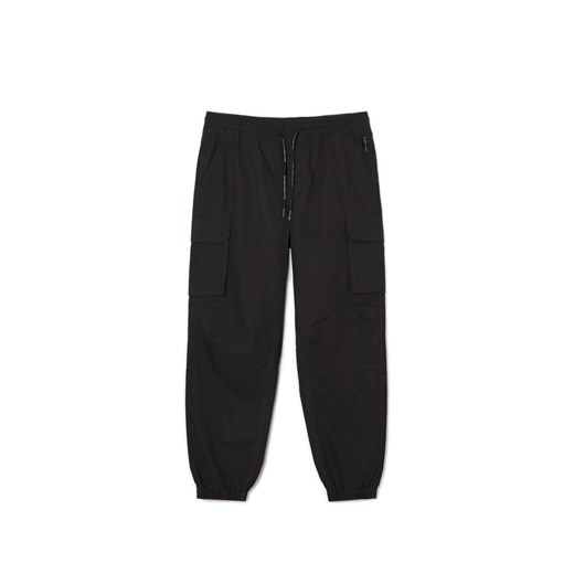 Cropp - Bawełniane czarne joggery - czarny ze sklepu Cropp w kategorii Spodnie męskie - zdjęcie 170124893