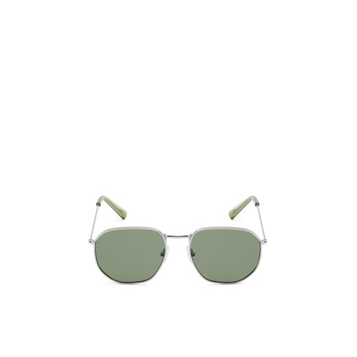 Cropp - Okulary przeciwsłoneczne typu aviator - srebrny ze sklepu Cropp w kategorii Okulary przeciwsłoneczne męskie - zdjęcie 170127453