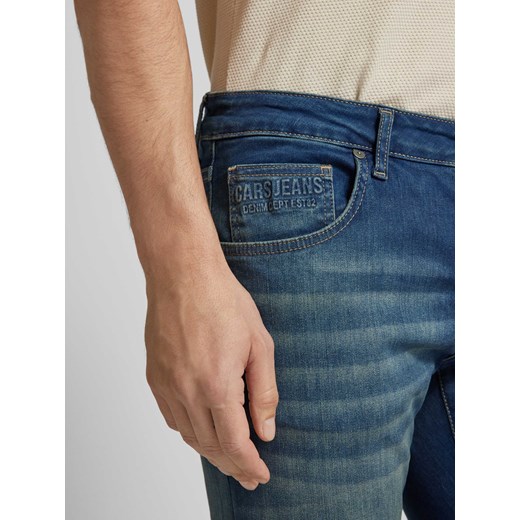 Jeansy o kroju slim fit z efektem znoszenia model ‘BATES’ Cars Jeans 34/36 Peek&Cloppenburg 