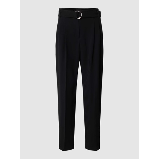 Spodnie materiałowe o kroju regular fit z paskiem model ‘Tapiah’ ze sklepu Peek&Cloppenburg  w kategorii Spodnie damskie - zdjęcie 170127920